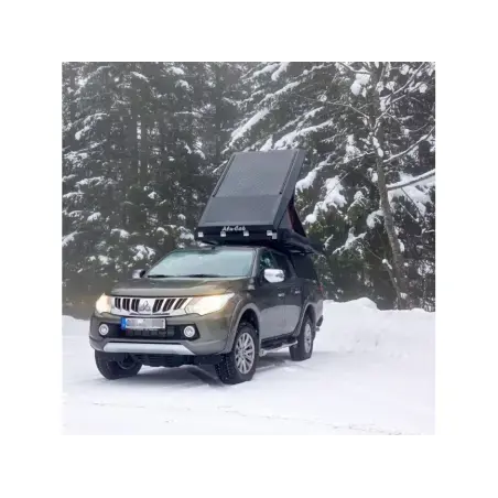 Hardtop Explorer noir lisse Mitsubishi L200 / Fiat Fullback 2016+ double cabine Alu-Cab